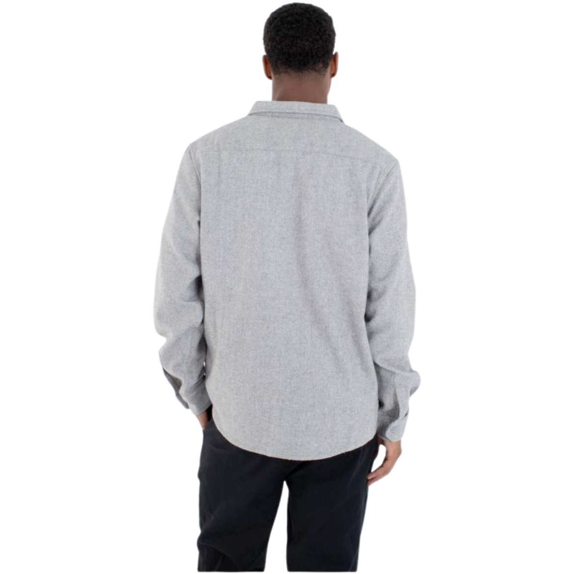 2026 Hurley Mens Axe Flannel Shirt MVSEU00002 - Grey